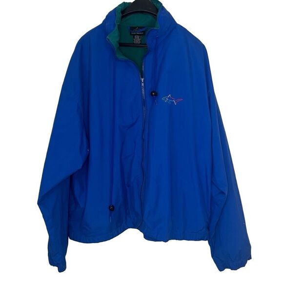 Vintage Greg Norman the Shark Windbreaker with Hood. Sz Large. Great Condition! - Picture 1 of 11
